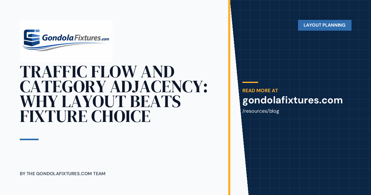 Traffic Flow and Category Adjacency: Why Layout Beats Fixture Choice