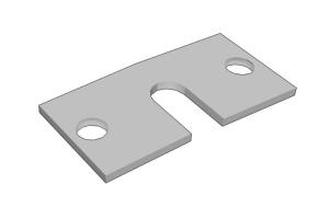 Lozier Base Bracket Anchor Plate (DC1242) - Galvanized